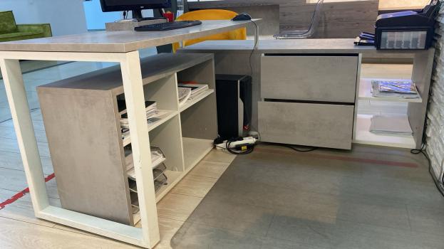 РАБОЧЕЕ МЕСТО/СТОЛ №2 угловой с тумбой