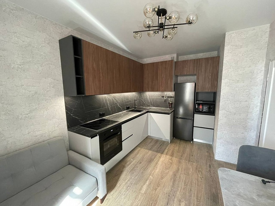 Проект-решение Кухни-гостиной 3х2 м для 1к квартиры