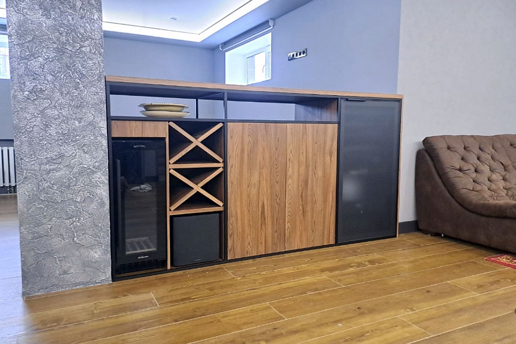 Проект стеллажа-перегородки в зоне отдыха от дизайнера Астапенко Татьяны