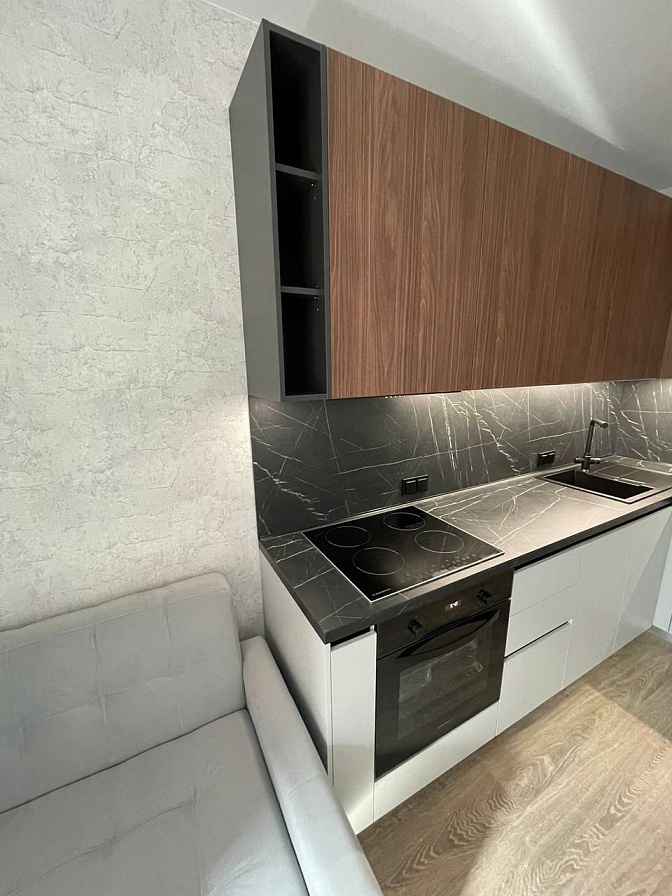 Проект-решение Кухни-гостиной 3х2 м для 1к квартиры