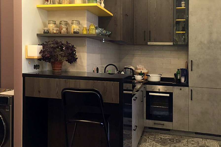 Кухня с мини баром