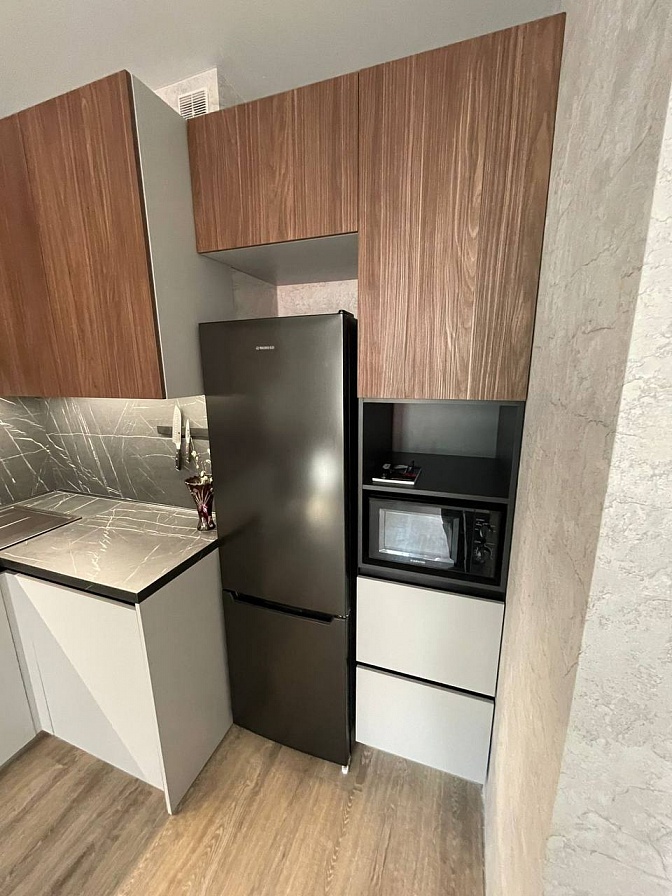 Проект-решение Кухни-гостиной 3х2 м для 1к квартиры