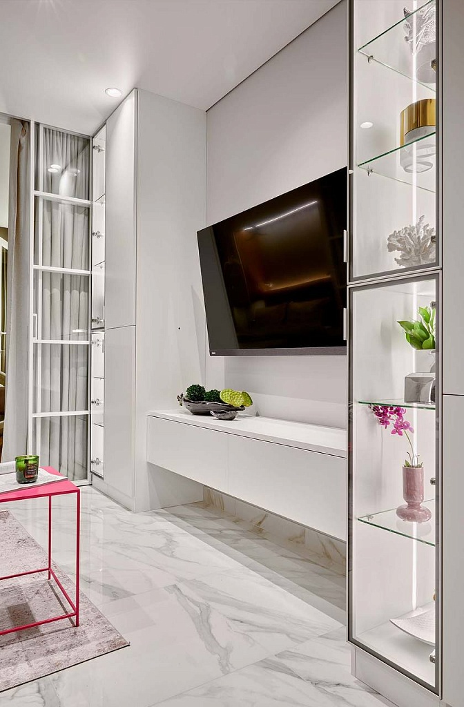 Проект-решение Квартира 45м² для девушки с утонченным вкусом