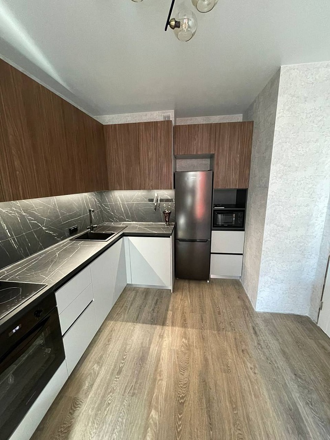 Проект-решение Кухни-гостиной 3х2 м для 1к квартиры